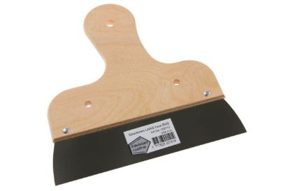 Afbeeldingen van Spackmes LAAG hout RVS  20 cm.