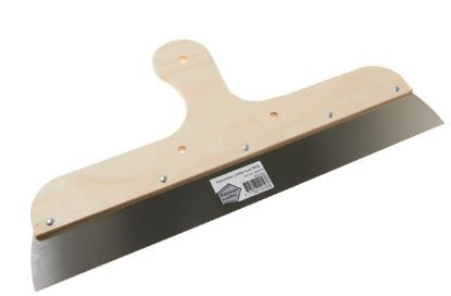 Afbeeldingen van Spackmes LAAG hout RVS  40 cm.